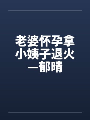 老婆怀孕拿小姨子退火—郁晴by佚名封面