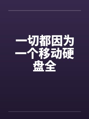 一切都因为一个移动硬盘全by佚名封面